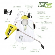 FlowZone® Lil' Squirt™ 1.3-Gallon Multi-Use Continuous-Pressure Lithium-Ion Backpack Sprayer   564037123